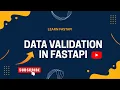 Data Validation in FastAPI FastAPI tutorial in Hindi