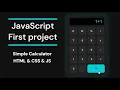 Build a Stylish Calculator with HTML CSS JavaScript Step-by-Step Tutorial for Beginners