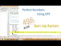 perfect number c cpp programming tutorial