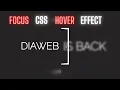 How To Create A Focus Css Hover Effect With HTML CSS DIAWEB