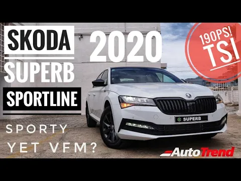 2020 SKODA Superb Sportline - Most Detailed Walkaround Review | AutoTrend !!