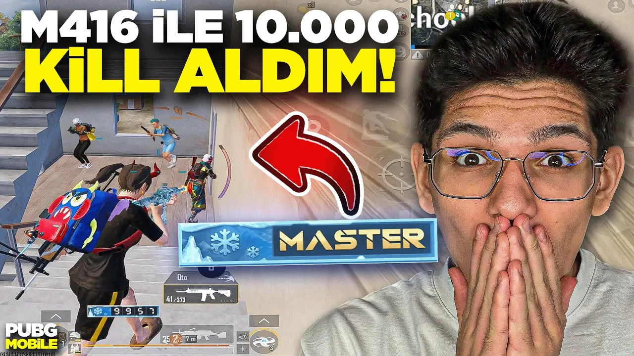 OHA! SADECE M416 İLE 10.000 KİLL ALDIM! MASTER OLDU - PUBG MOBİLE