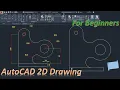 AutoCAD 2d practice use of polyline tan tan rad rectangle