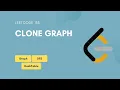 Clone Graph Leetcode 133 Graph HashTable DFS