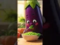 Brinjal Eats Peas Funny Vegetable Cartoon Kids Learning Fun 3D Animation