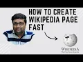 How to Create Wikipedia Page Learn Wikipedia Wikipedia Page Creation 10-Minutes