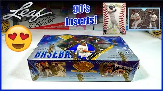 1995 Leaf Baseball Card Hobby Box Break I LOVE 90 s INSERTS