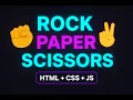 Rock Paper Scissors Game HTML CSS JavaScript Project The Odin Project