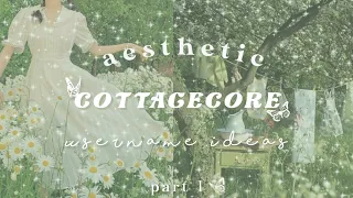 Aesthetic Usernames Part 1 Cottagecore Aesthetic haze