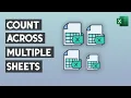 How to COUNT Items Across Multiple Worksheets in Excel - COUNTIF Multiple Sheets in Excel