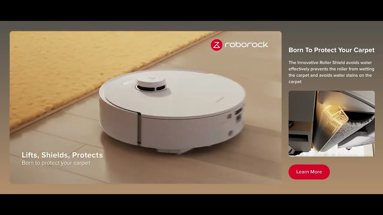 Roborock — Roborock Qrevo Qrv 2 Flow — Innovative Carpet Protection (YouTube video ad)