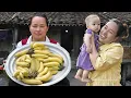 Download Lagu Harvesting Ripe Bananas To Sell At Market - Get vegetables to feed the pigs | Ly Thi Ca