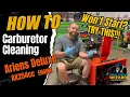 Ariens Deluxe Snowblower 24 and 28 Carburetor Removal and Cleaning Fuel tank removal