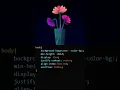 Create Beautiful Flower Animation with HTML CSS