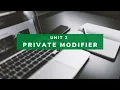 Private Access Modifier In Java Hindi with example Java Tutorial 2020