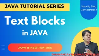 Text Blocks in Java Java 15 New Feature Java Tutorial