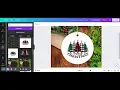 HOW TO ADD CHRISTMAS CERAMIC ORNAMENT MOCKUP WITH CANVA