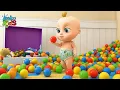 Johny Johny Yes Papa - Learn Colors with Colorful BALLS & Marble Run - Nursery Rhymes & Kids Songs
