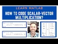 How to code a scalar vector multiplication algorithm
