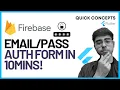 Email Password Authentication in Flutter using Firebase Flutter Firebase