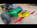 Making 14 Hp Brush Mower - using Lawn Mower parts