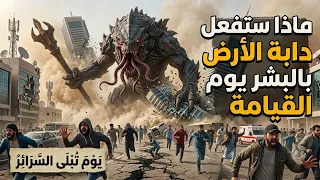 شاهد ماذا تفعل دابة الأرض يوم القيامة؟