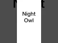 Download Lagu “Night Owl” IPhone ringtone