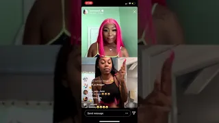 asian doll and ivorian doll gun lean and twerk on live