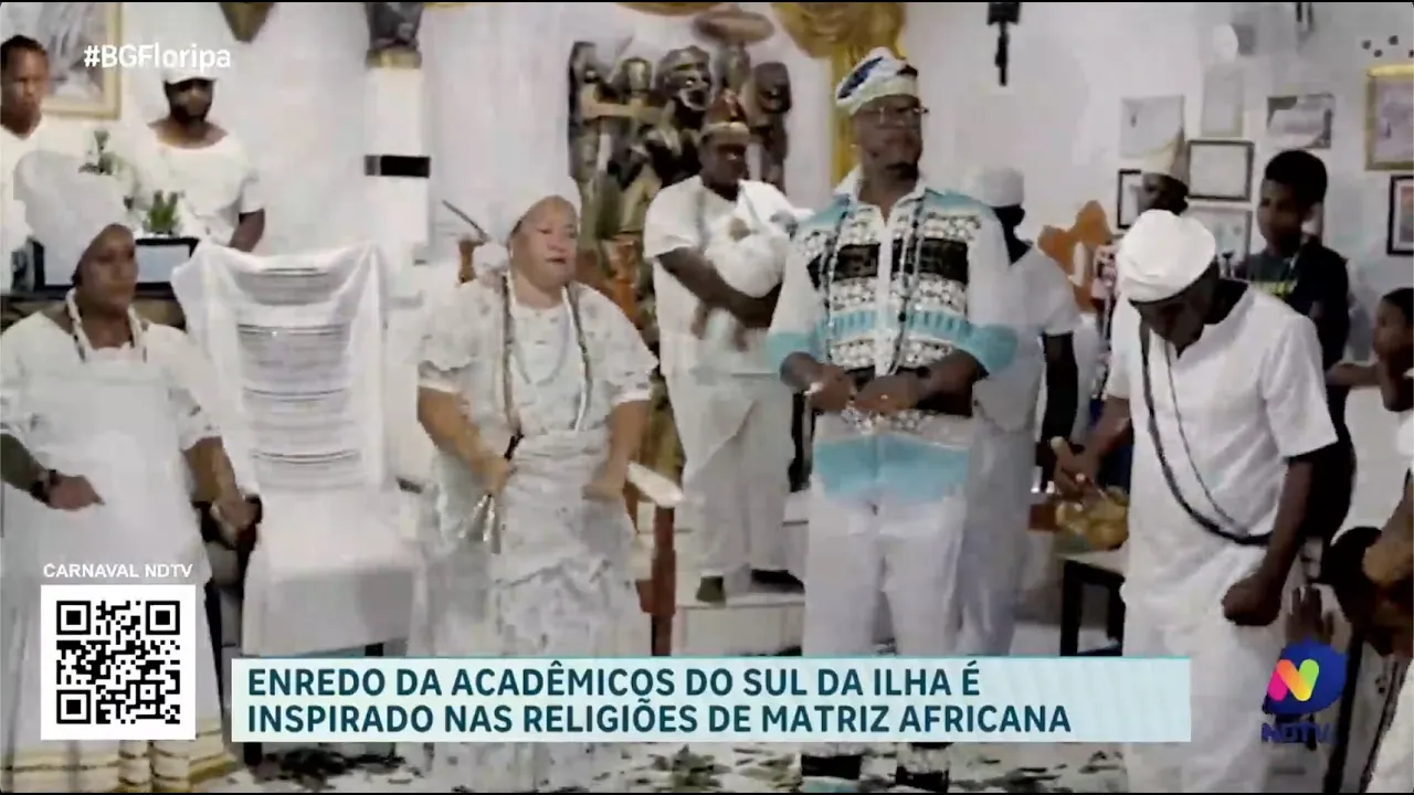 Acadêmicos do Sul da Ilha inspiram-se nas religiões de matriz africana para enredo