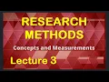 Week 3 Lecture Concepts Operationalization and Crime Measurements