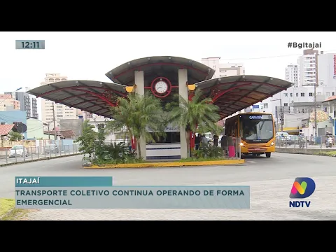 Transporte coletivo continua operando de forma emergencial em Itajaí