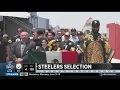 Najee Harris announces 4th round pick Calvin Austin III for the Steelers MUST watch