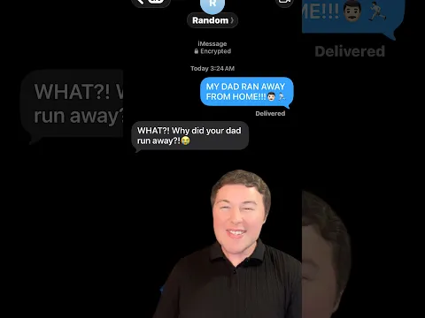 MY DAD RAN AWAY FROM HOME!!!👨🏻🏃🏻 *Texting Random Numbers!* #shorts