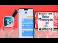 iOS 18: How to Send Voice Messages on iPhone!