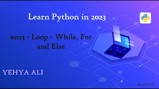Learn Python in Arabic Loop While For and Else