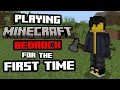 Playing Minecraft BEDROCK edition for the FIRST time