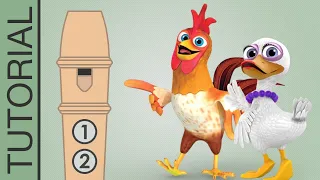 El Gallo y la Pata (Granja de Zenón) - Flauta Dulce FÁCIL