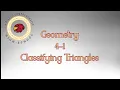 4-1 Classifying Triangles
