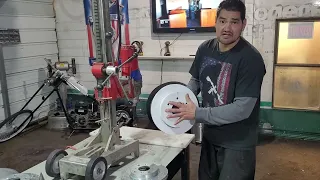 How to make your own wheel adapters Semi 10 lug to 6 lug Chevy