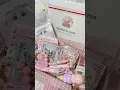 Packing back to school stationery set pink version