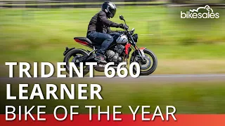 triumph trident 660 2021 bikesales learner bike of the year winner