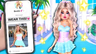 Dress to Impress BUT I CAN ONLY WEAR MY FRIEND'S OUTFITS!