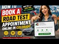 How to book a road test appointment online in Colorado