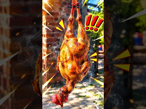 Chicken Roasted by the Sun! ☀️🍗 #mukbang #foodie #funny