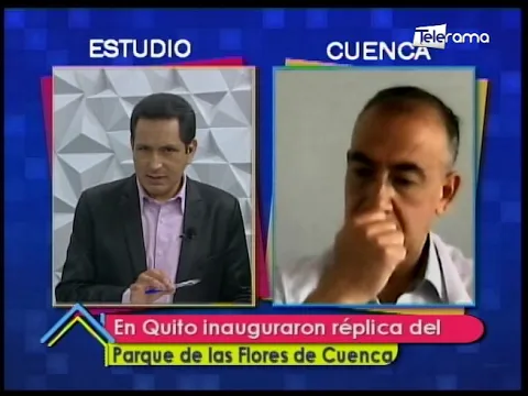 En Quito inaugura réplica del parque de las Flores de Cuenca