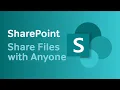 Microsoft SharePoint How to Share a File with Anyone