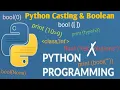 Python Casting and Boolean for beginners Python Tutorial for Beginners