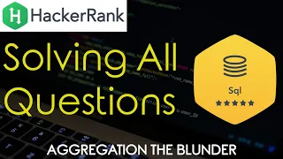 Hackerrank SQL Solutions Aggregation The Blunder Techie IQ