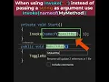 When calling Invoke in Unity use nameof expression to avoid bugs