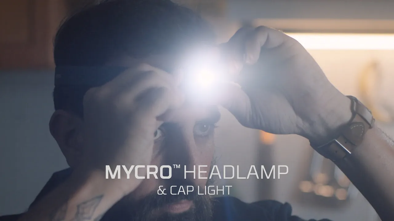 MYCRO Headlamp by NEBO - 400 Lumen Rechargeable Headlamp and Cap Light